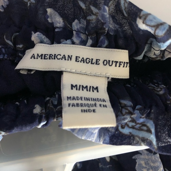 American Eagle Blue Flower Romper - Picture 4 of 4